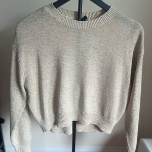 H&M Light Beige Crew Neck Sweater